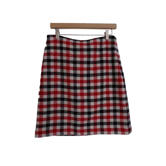 Talbots wool blend skirt plaid size 4 - Picture 1 of 4